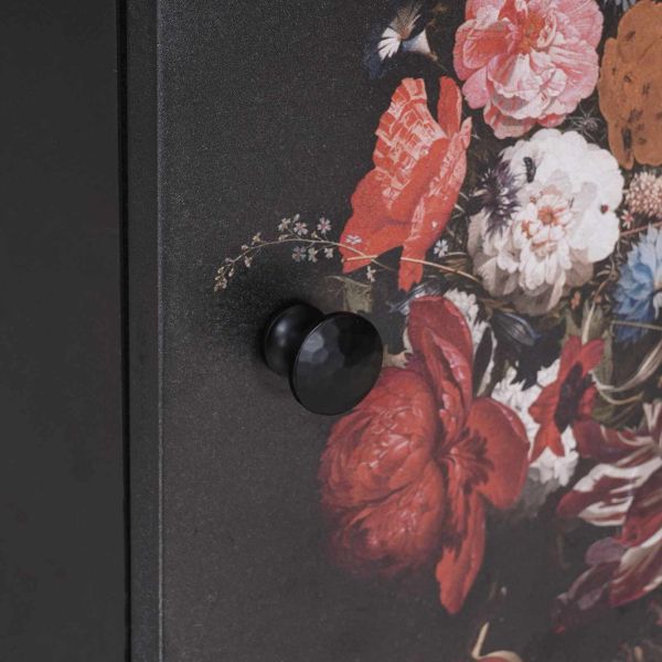 Нощно шкафче с врата Черно 40 x 33 x 46 см