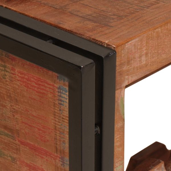 Винен рафт 100 x 45 x 33 см Солидна рециклирана дървесина