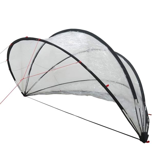 Купол за басейн Прозрачен 336 x 322 x 160 см ПВЦ