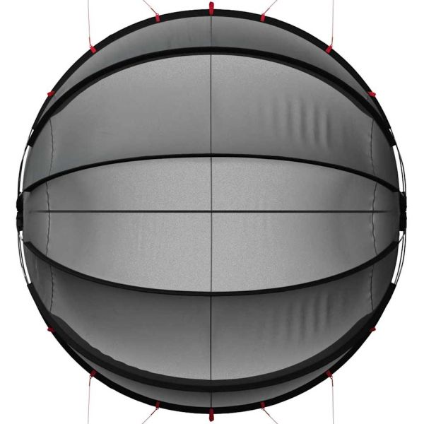 Купол за басейн Черно 336 x 322 x 160 см