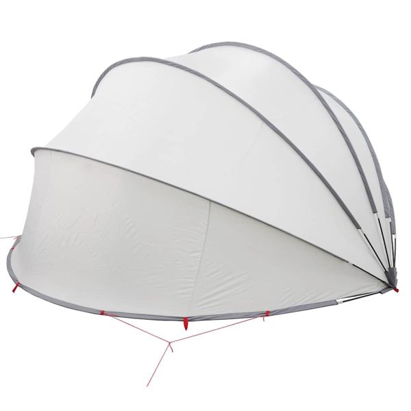 Купол за басейн Сив и оранжев 430 x 430 x 210 см
