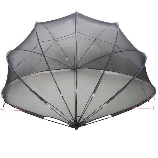 Купол за басейн Черно 430 x 430 x 210 см