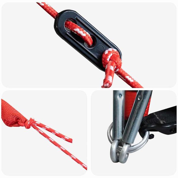 Куполна палатка с покрив Сив и оранжев 505 x 450 x 248 см