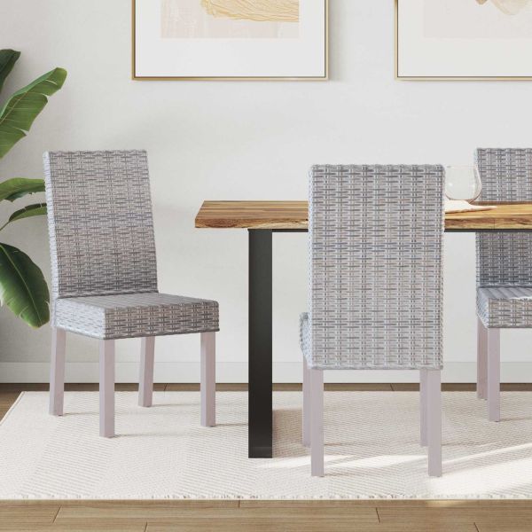 Трапезен стол 2 pcs Бял лак 45 x 54 x 93 см