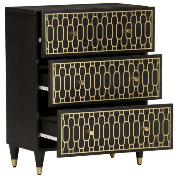 Странични шкафове 2 бр 60x33x75 см манго масивно дърво