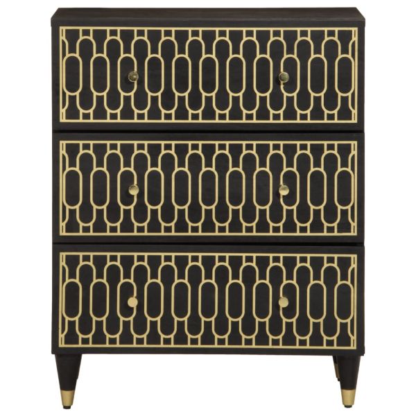 Странични шкафове 2 бр 60x33x75 см манго масивно дърво