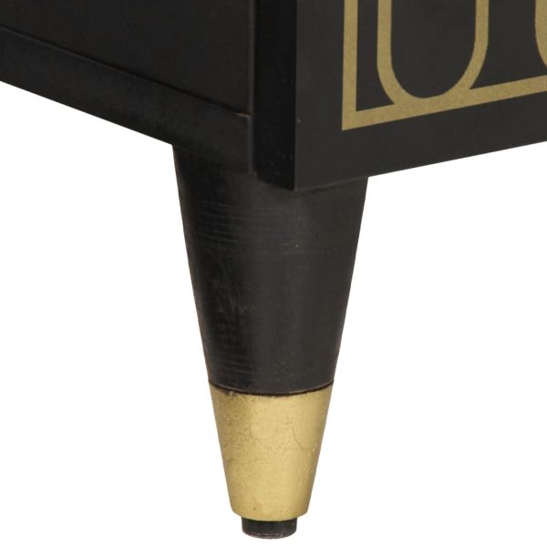 Странични шкафове 3 бр 60x33x75 см манго масивно дърво