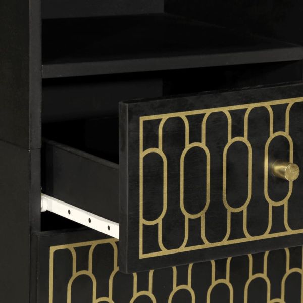 Комплект мебели за баня, 3 части, масивна мангова дървесина