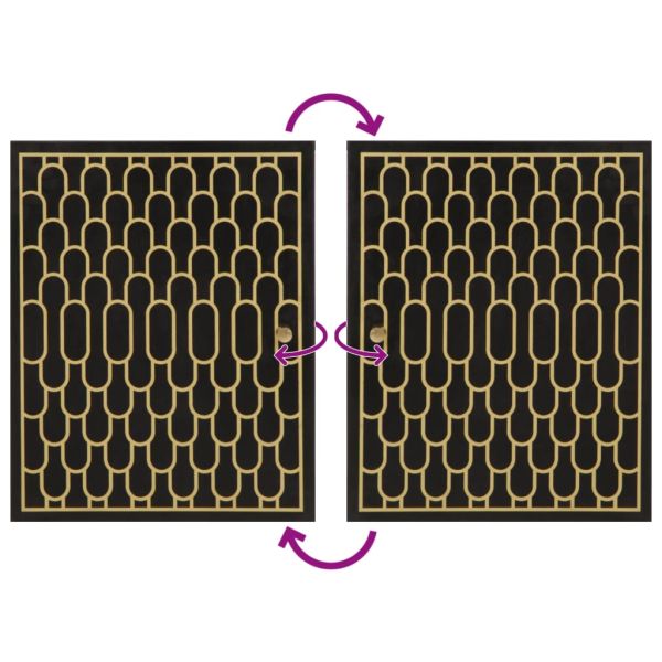 Комплект мебели за баня, 4 части, масивна мангова дървесина