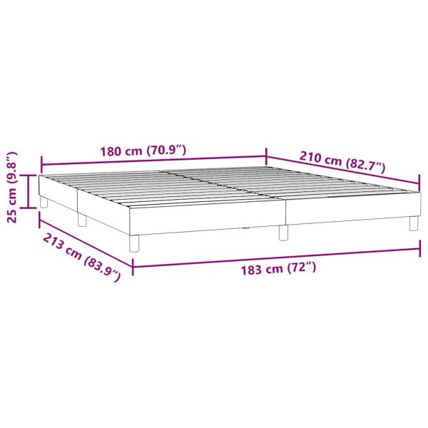 Box Spring легло без матрак розово 180x210 cm кадифе