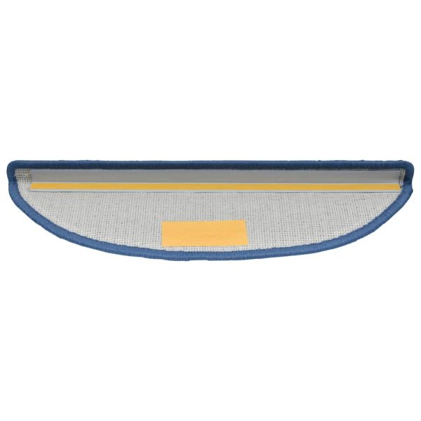 Изтривалки за стълби, 20 бр., 56x17x3 см, сини, полукръгли