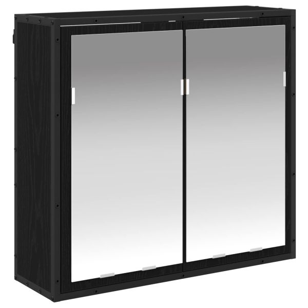 Комплект мебели за баня с чекмедже Черния дъб Инженерно дърво