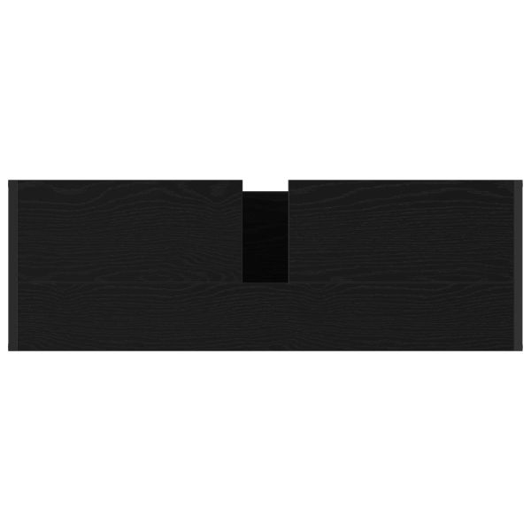 Комплект мебели за баня с чекмедже Черния дъб Инженерно дърво