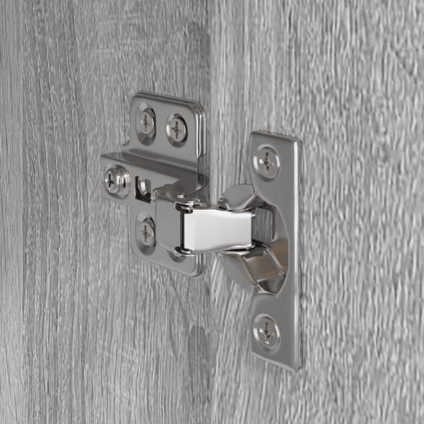 Комплект мебели за баня с чекмедже Сив Сонома Инженерно дърво