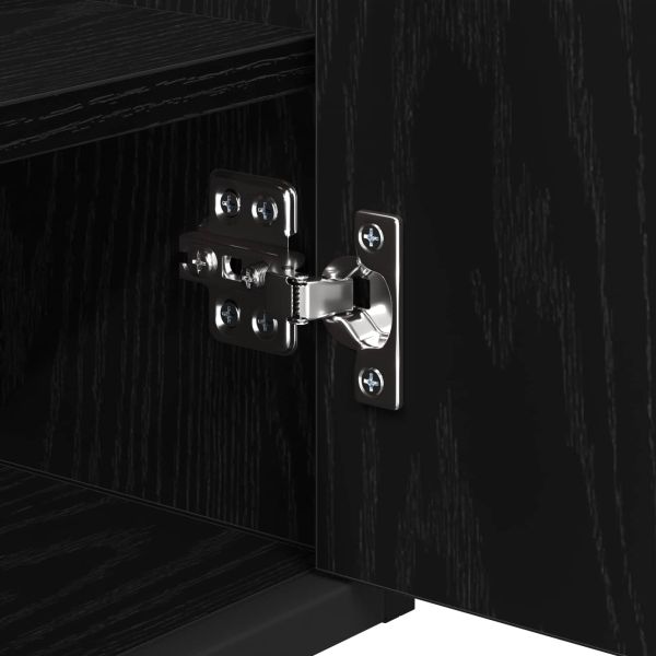 Комплект мебели за баня с чекмедже Черния дъб Инженерно дърво