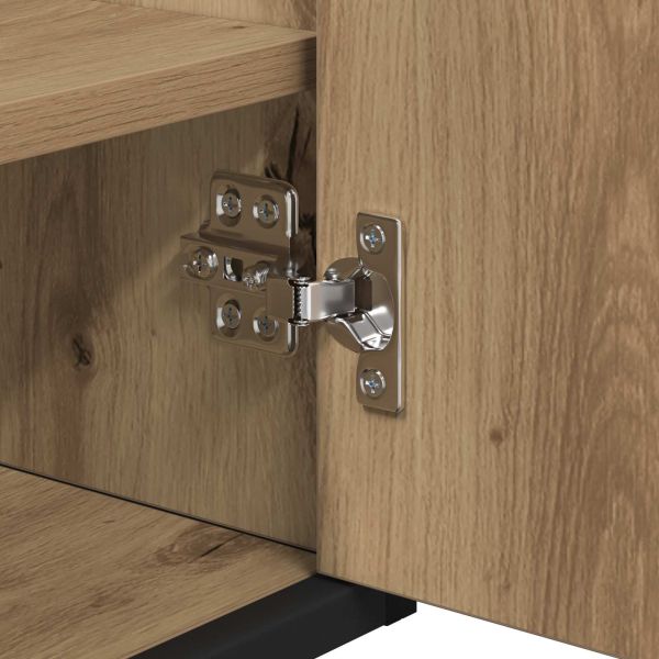 Комплект мебели за баня с чекмедже с рафт Дъб Инженерно дърво