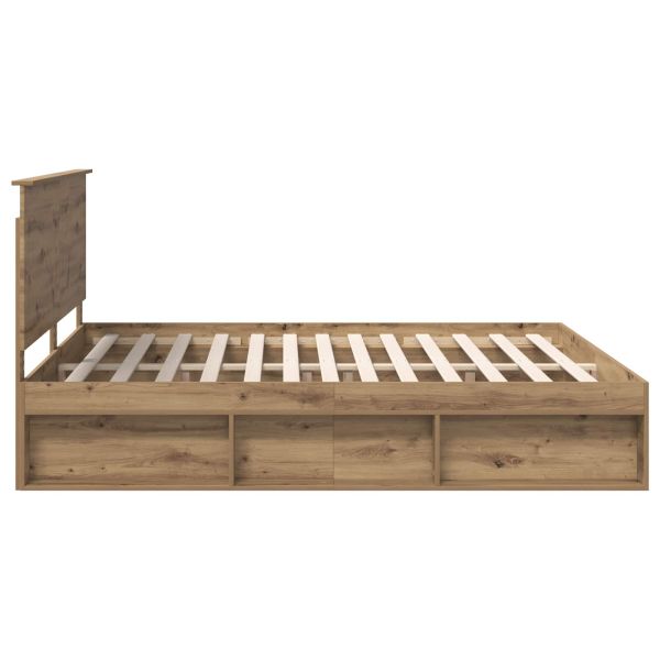 Рамка за легло Дъб Артизан 180 x 200 cm Солидно борово дърво