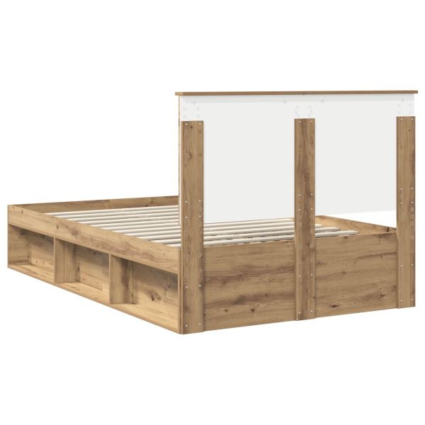 Рамка за легло Дъб Артизан 135 x 190 cm Солидно борово дърво