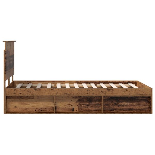 Рамка за легло Старо дърво 120 x 190 cm Солидно борово дърво