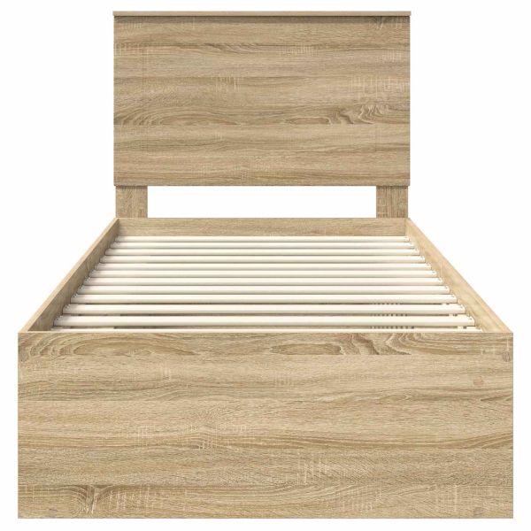 Рамка за легло Сонома 90 x 190 cm Солидно борово дърво