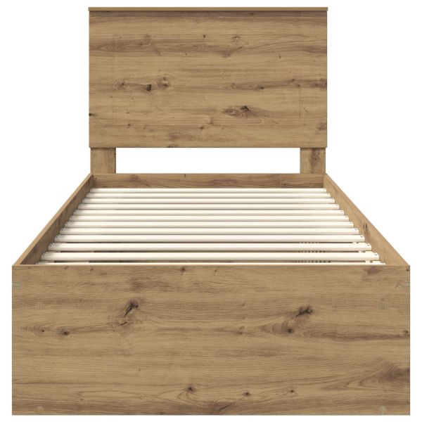 Рамка за легло Дъб Артизан 90 x 190 cm Солидно борово дърво