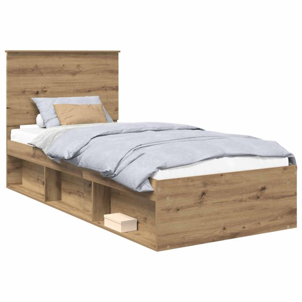 Рамка за легло Дъб Артизан 75 x 190 cm Солидно борово дърво