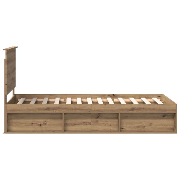 Рамка за легло Дъб Артизан 75 x 190 cm Солидно борово дърво