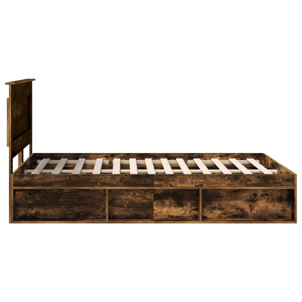 Рамка за легло Димян дъб 160 x 200 cm Солидно борово дърво