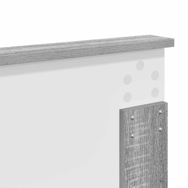 Рамка за легло Сив Сонома 160 x 200 cm Солидно борово дърво