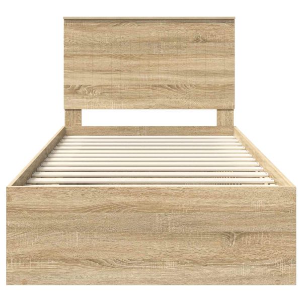 Рамка за легло Сонома 100 x 200 cm Солидно борово дърво