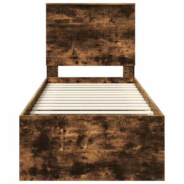 Рамка за легло Димян дъб 75 x 190 cm Солидно борово дърво