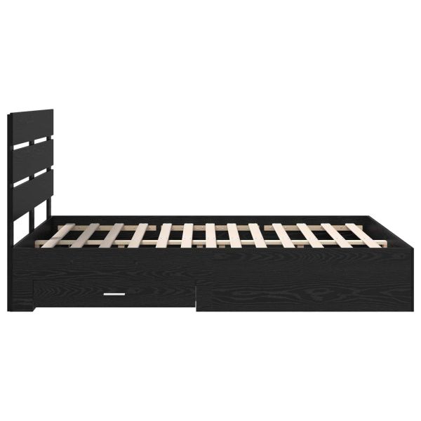 Рамка за легло Черния дъб 160 x 200 cm Инженерно дърво