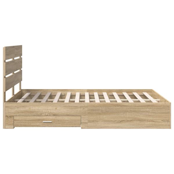 Рамка за легло Сонома дъб 150 x 200 cm Инженерно дърво