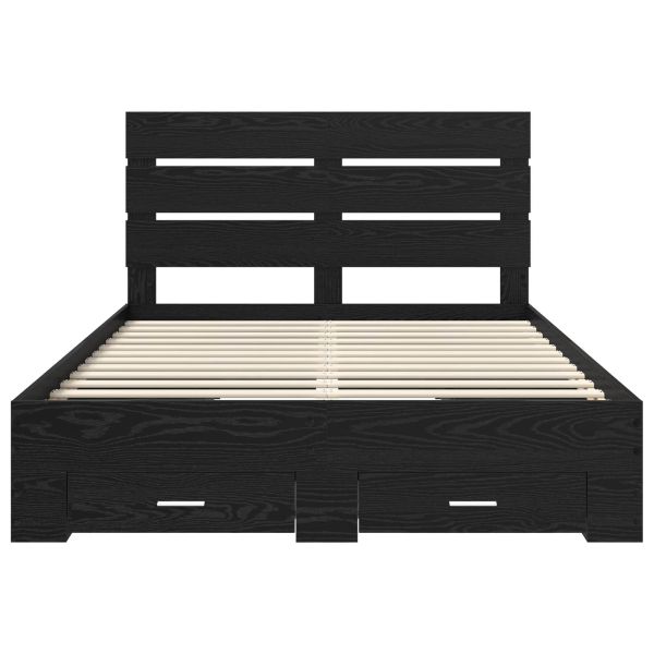 Рамка за легло Черния дъб 140 x 190 cm Инженерно дърво