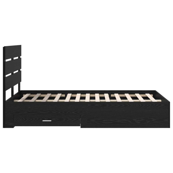 Рамка за легло Черния дъб 120 x 200 cm Инженерно дърво