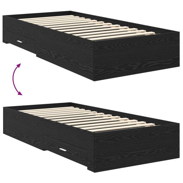 Рамка за легло Черния дъб 100 x 200 cm Инженерно дърво