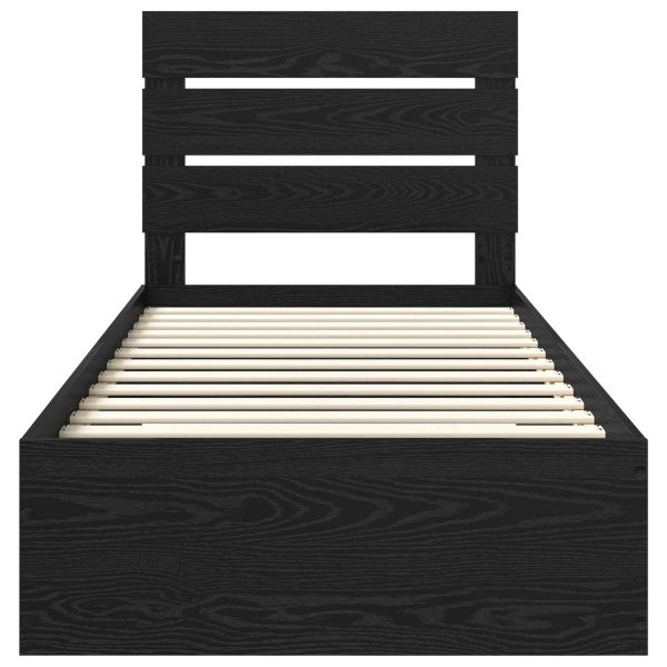 Рамка за легло с таблото Черния дъб 90 x 200 cm Инженерно дърво