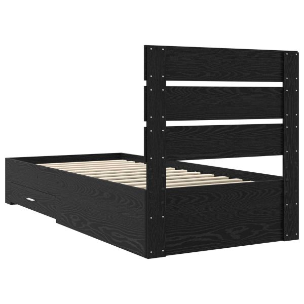 Рамка за легло с таблото Черния дъб 90 x 200 cm Инженерно дърво
