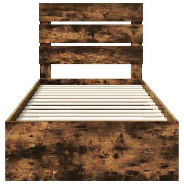 Рамка за легло с чекмедже Димян дъб 90 x 190 cm Инженерно дърво