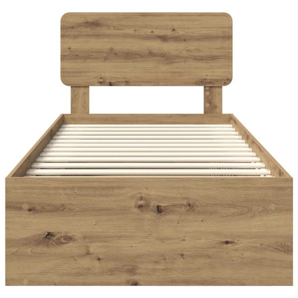 Рамка за легло Дъб Артизан 90 x 200 cm Солидно борово дърво