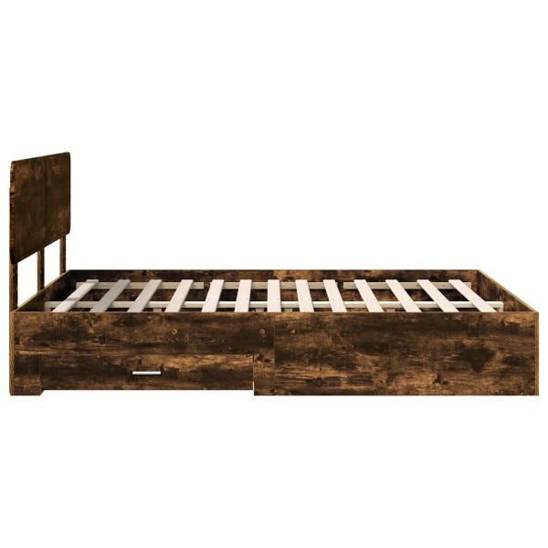 Рамка за легло с таблото Димян дъб 150 x 200 cm Инженерно дърво