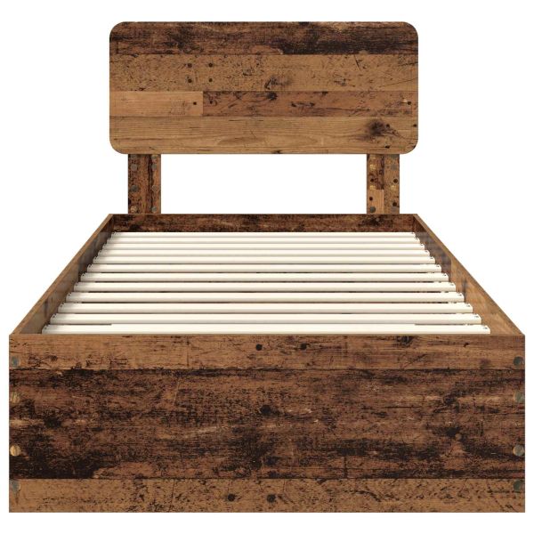 Рамка за легло Старо дърво 100 x 200 cm Инженерно дърво