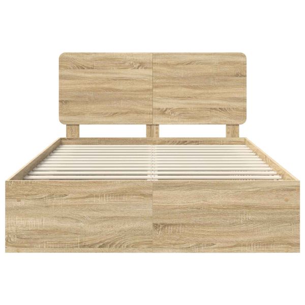 Рамка за легло Сонома 140 x 190 cm Солидно борово дърво