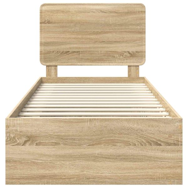 Рамка за легло Сонома 100 x 200 cm Солидно борово дърво