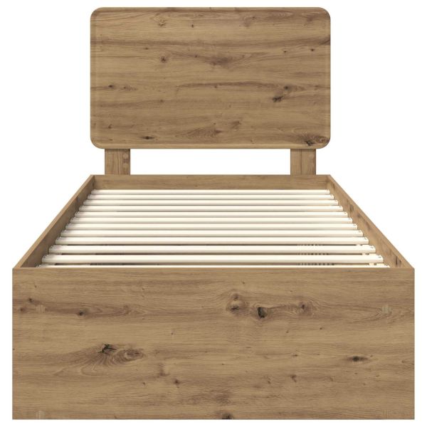 Рамка за легло Дъб Артизан 100 x 200 cm Солидно борово дърво