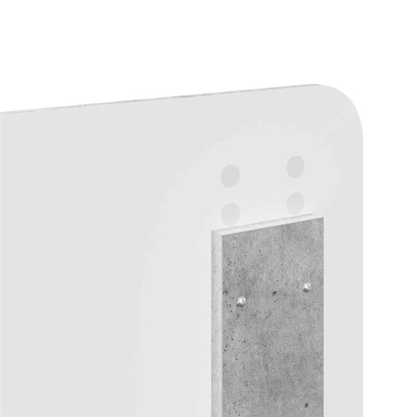 Рамка за легло Циментено сиво 180 x 200 cm Инженерно дърво