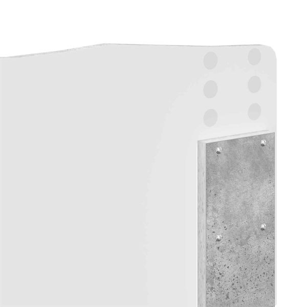 Рамка за легло Циментено сиво 180 x 200 cm Инженерно дърво