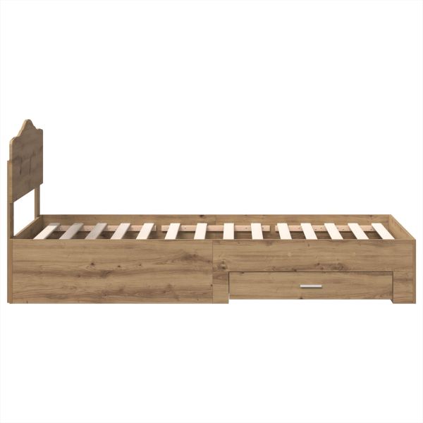 Рамка за легло с таблото Дъб 90 x 200 cm Инженерно дърво