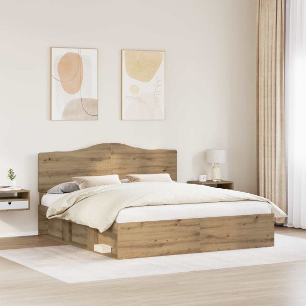 Рамка за легло Дъб Артизан 180 x 200 cm Солидно борово дърво
