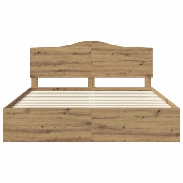 Рамка за легло Дъб Артизан 180 x 200 cm Солидно борово дърво